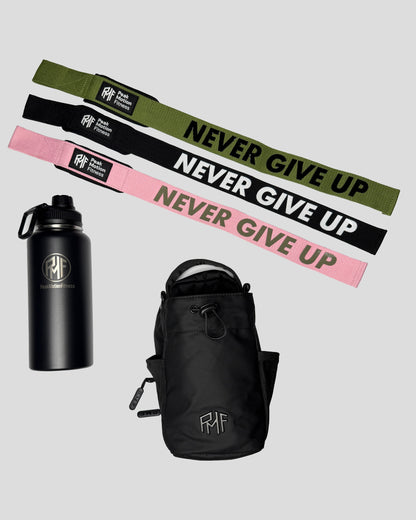 The Gym Kit – Magnetische Tasche + Flasche + KOSTENLOSE Straps
